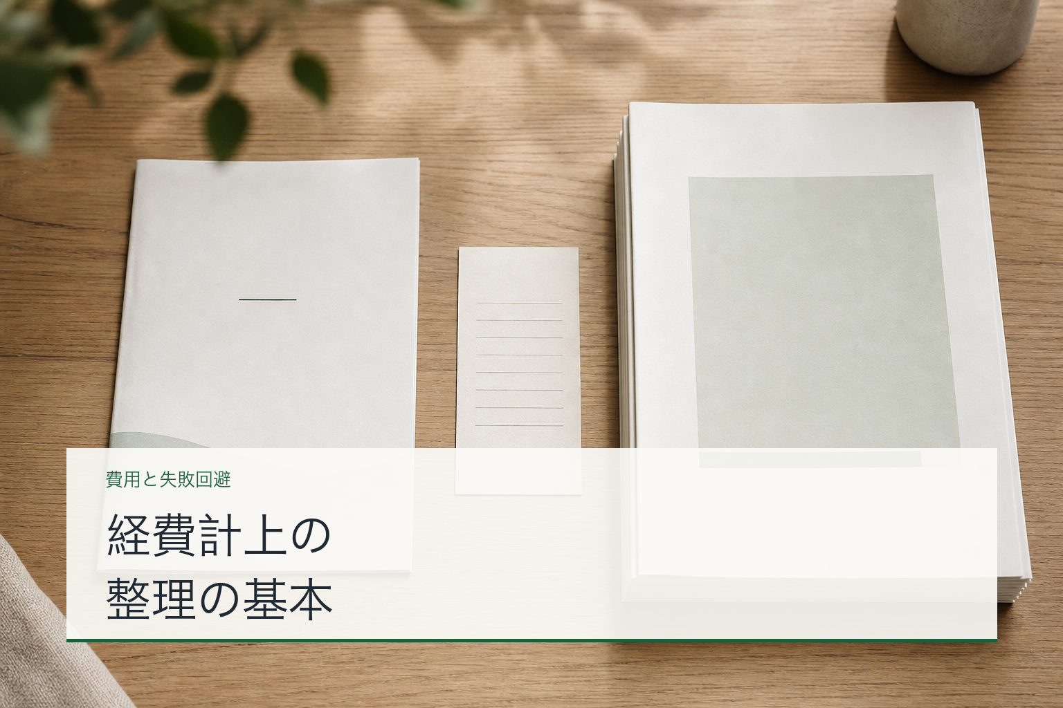 経費計上の整理の基本のアイキャッチ