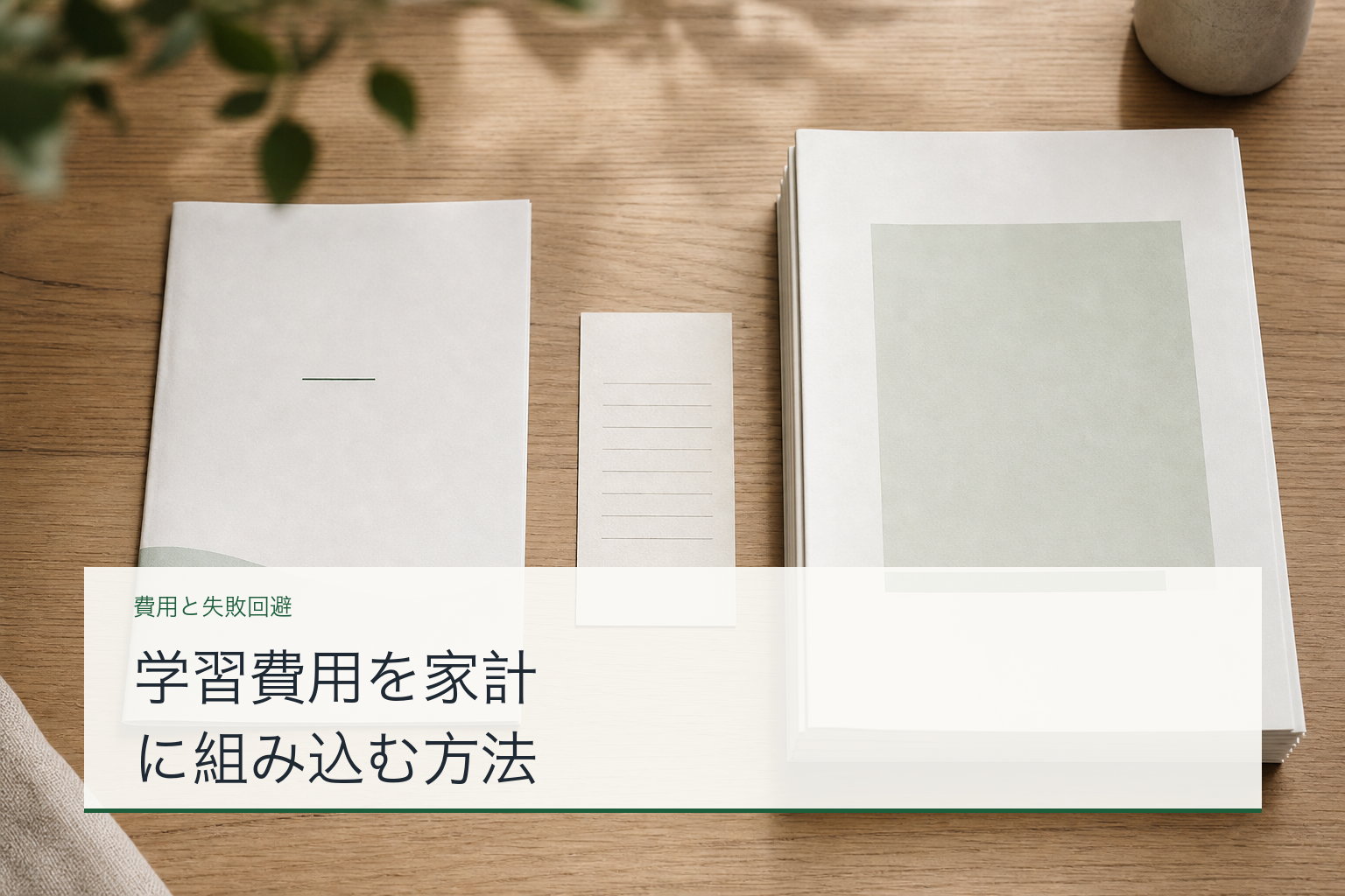 学習費用を家計に組み込む方法のアイキャッチ