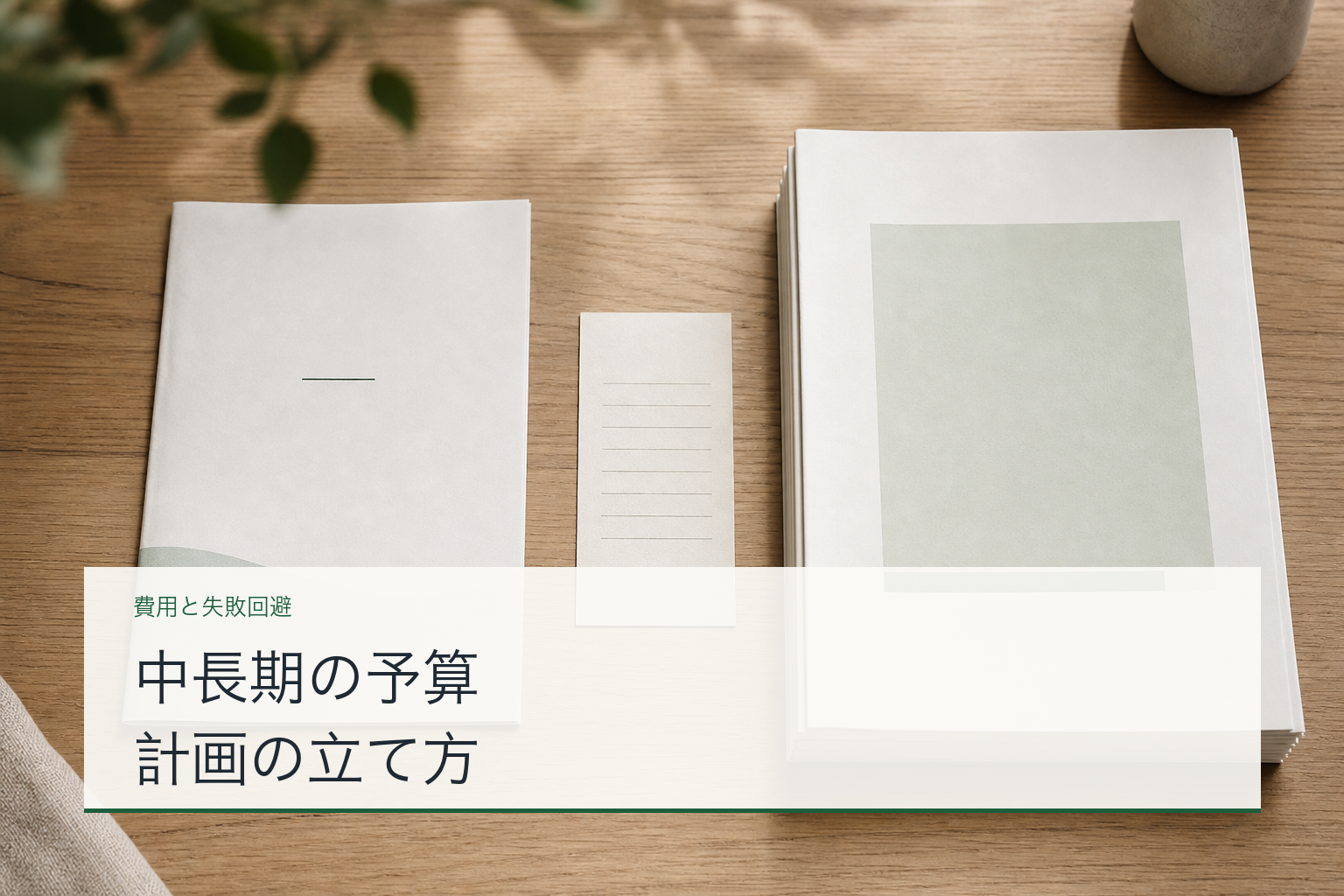 中長期の予算計画の立て方のアイキャッチ
