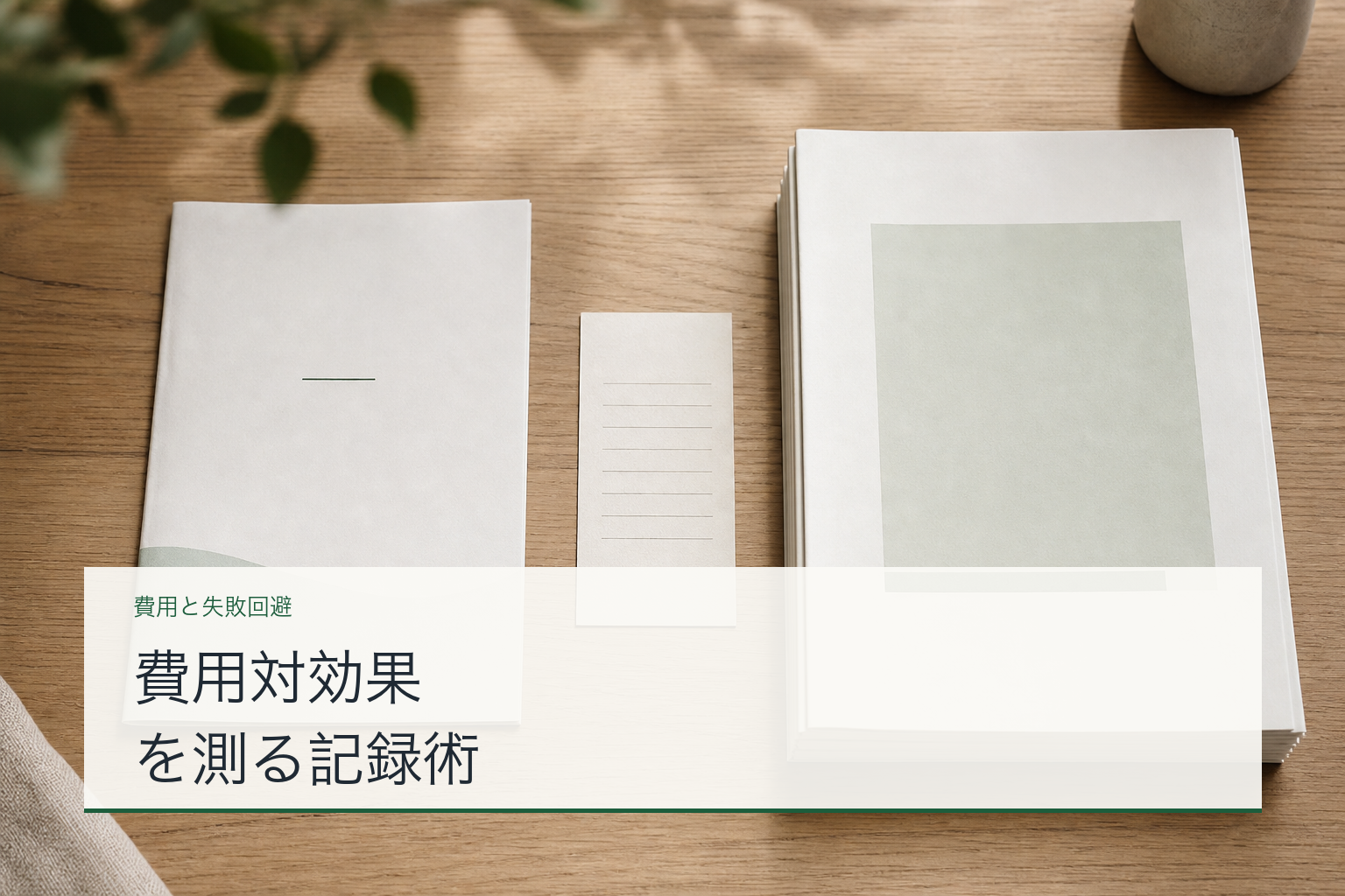 費用対効果を測る記録術のアイキャッチ