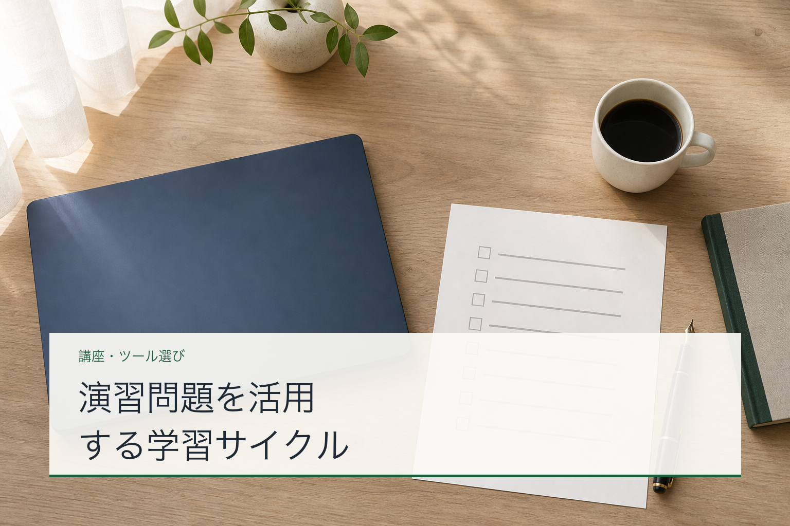 演習問題を活用する学習サイクルのアイキャッチ